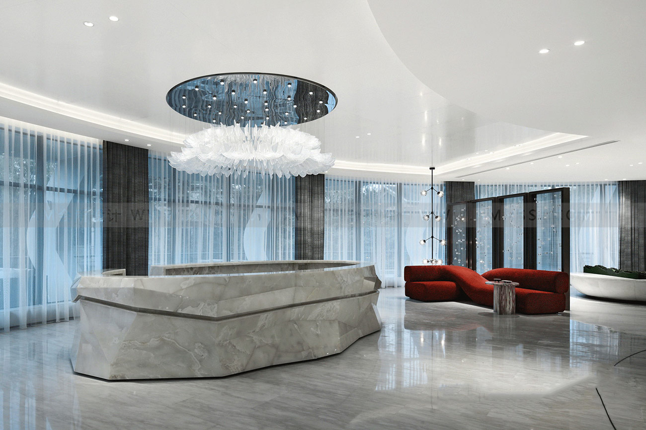 AM DESIGN | Front desk & lobby design of yangminggu art club